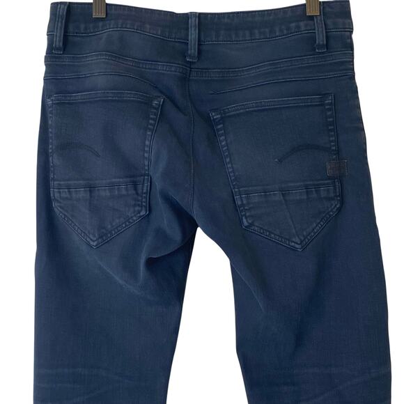 G-STAR RAW Men's D-Staq 5-Pocket Slim Button Fly Jeans Dark Blue, Size 31/30 - Picture 6 of 16